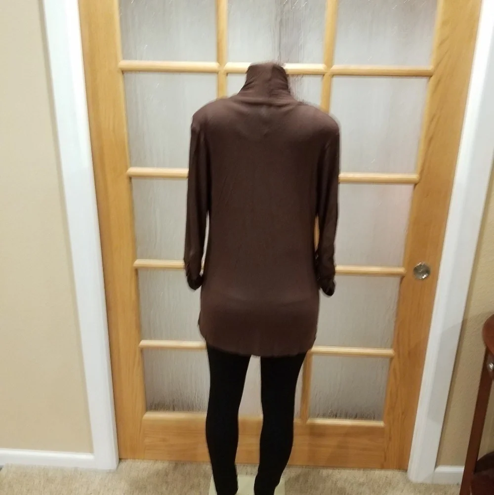 𝅺MOD Lusive Chocolate Open Cardigan